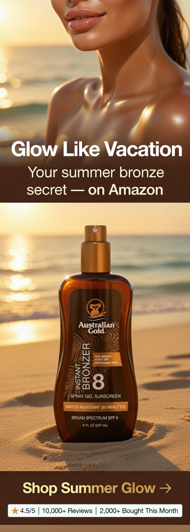 Australian Gold Dark Tanning Accelerator Spray — Amazon 2026