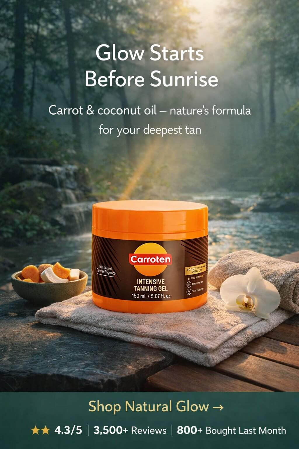 Carroten Tan Express Intensive Tanning Gel — Amazon 2026
