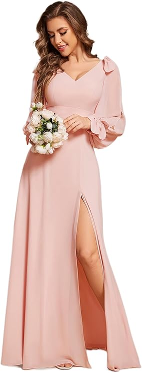 Ever-Pretty Elegant Hollowed-Out Sleeves Dress