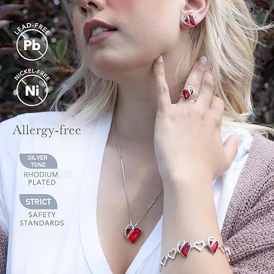 Leafael Infinity Love Heart Necklace Swarovski Crystal — Amazon 2026